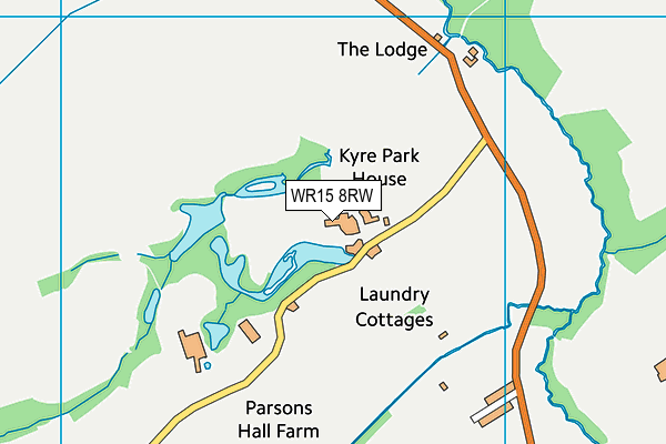 WR15 8RW map - OS VectorMap District (Ordnance Survey)