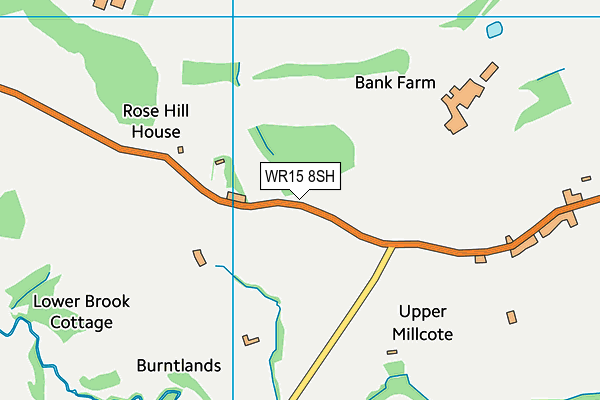 WR15 8SH map - OS VectorMap District (Ordnance Survey)