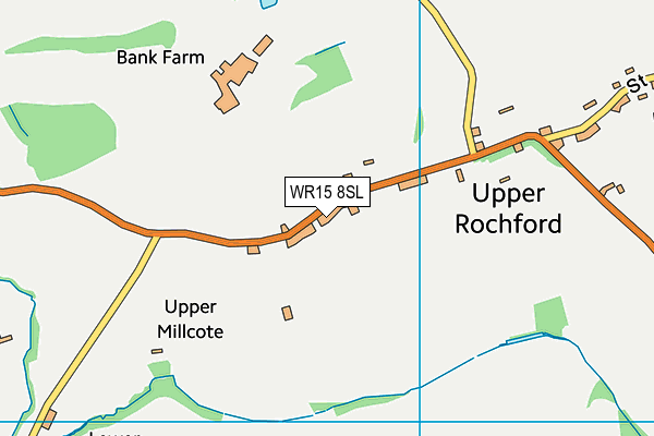 WR15 8SL map - OS VectorMap District (Ordnance Survey)