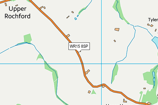 WR15 8SP map - OS VectorMap District (Ordnance Survey)