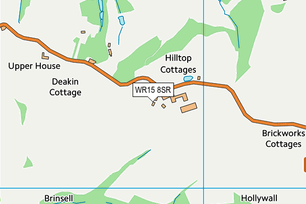 WR15 8SR map - OS VectorMap District (Ordnance Survey)