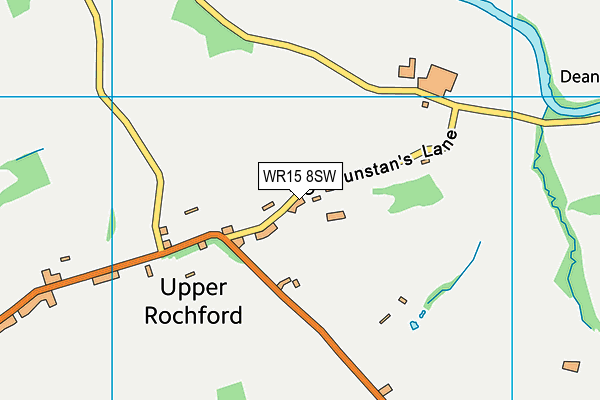 WR15 8SW map - OS VectorMap District (Ordnance Survey)