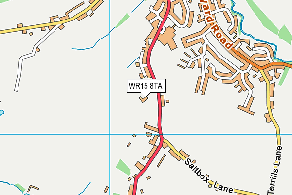 WR15 8TA map - OS VectorMap District (Ordnance Survey)