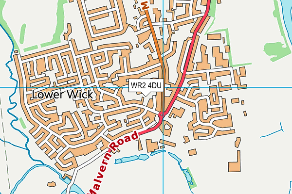 WR2 4DU map - OS VectorMap District (Ordnance Survey)