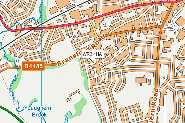 WR2 4HA map - OS VectorMap District (Ordnance Survey)