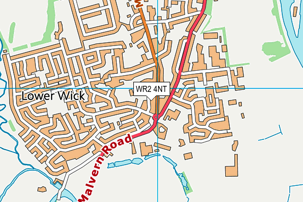 WR2 4NT map - OS VectorMap District (Ordnance Survey)