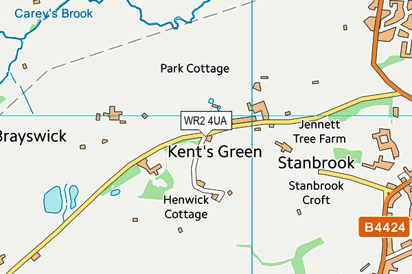 Map of WORCESTERSHIRE ESTATES LIMITED at district scale