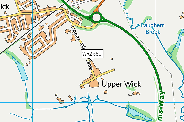 WR2 5SU map - OS VectorMap District (Ordnance Survey)