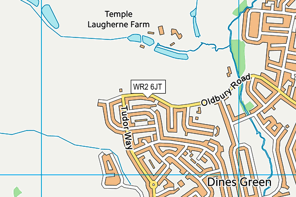 WR2 6JT map - OS VectorMap District (Ordnance Survey)