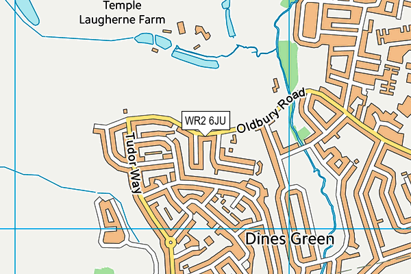 WR2 6JU map - OS VectorMap District (Ordnance Survey)