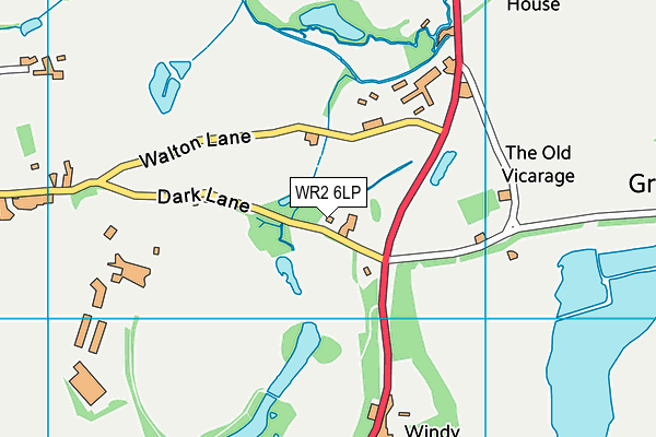 WR2 6LP map - OS VectorMap District (Ordnance Survey)