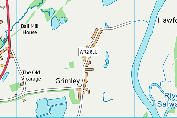 Grimley and Holt CofE Primary School map (WR2 6LU) - OS VectorMap District (Ordnance Survey)