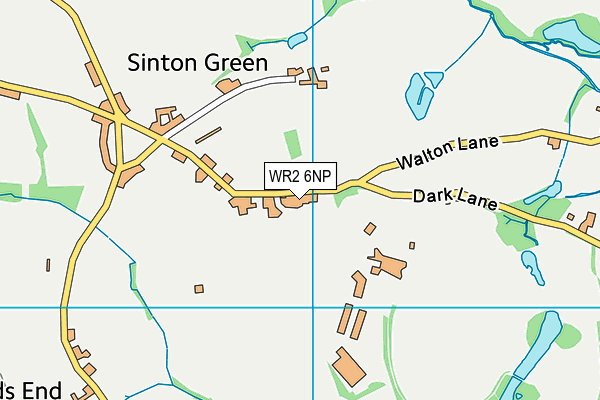 Grimley Peace Hall map (WR2 6NP) - OS VectorMap District (Ordnance Survey)