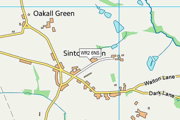 WR2 6NS map - OS VectorMap District (Ordnance Survey)