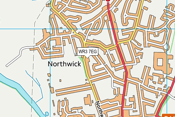 Northwick Lodge map (WR3 7EG) - OS VectorMap District (Ordnance Survey)