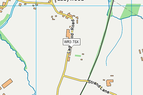 WR3 7SX map - OS VectorMap District (Ordnance Survey)