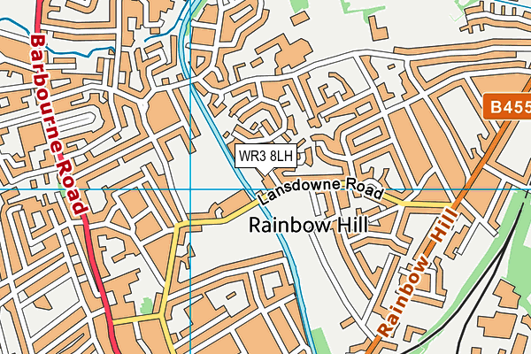 WR3 8LH map - OS VectorMap District (Ordnance Survey)