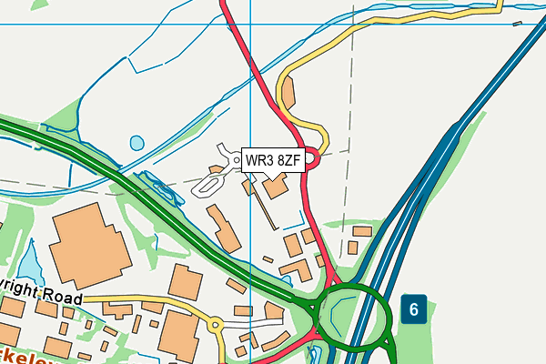 David Lloyd (Worcester) map (WR3 8ZF) - OS VectorMap District (Ordnance Survey)