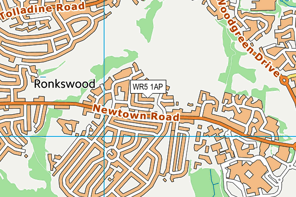 WR5 1AP map - OS VectorMap District (Ordnance Survey)