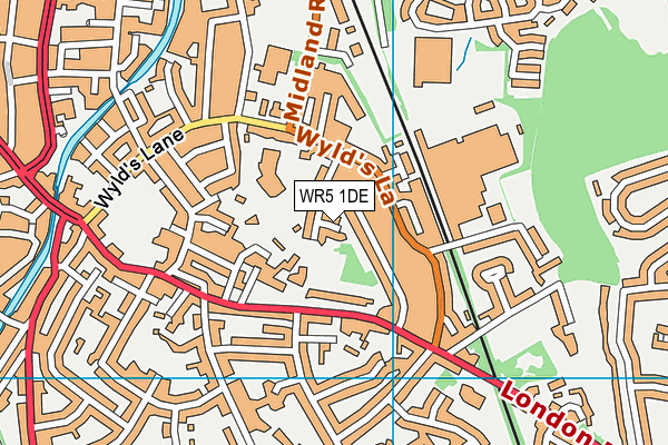 WR5 1DE map - OS VectorMap District (Ordnance Survey)