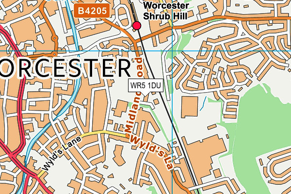 WR5 1DU map - OS VectorMap District (Ordnance Survey)