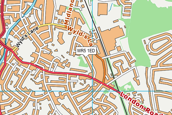 WR5 1ED map - OS VectorMap District (Ordnance Survey)