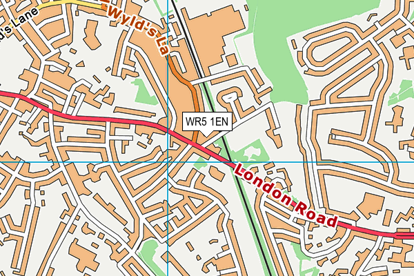 WR5 1EN map - OS VectorMap District (Ordnance Survey)