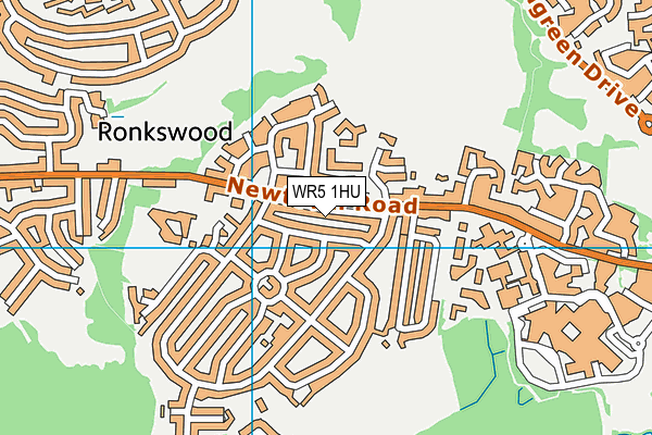 WR5 1HU map - OS VectorMap District (Ordnance Survey)