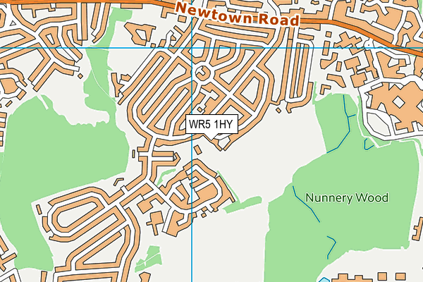 WR5 1HY map - OS VectorMap District (Ordnance Survey)