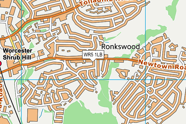 WR5 1LB map - OS VectorMap District (Ordnance Survey)