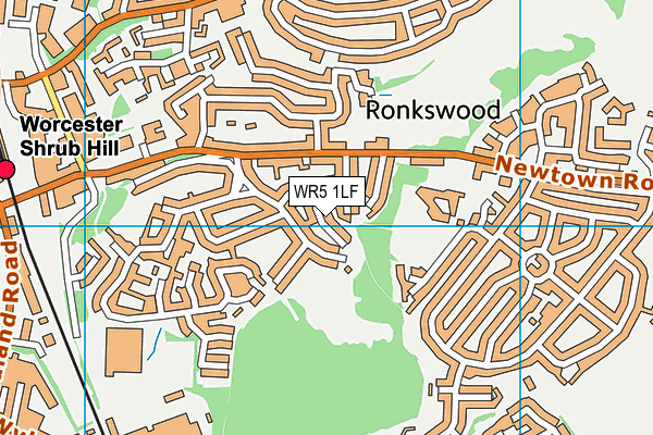 WR5 1LF map - OS VectorMap District (Ordnance Survey)