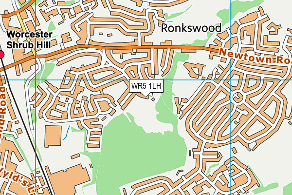 WR5 1LH map - OS VectorMap District (Ordnance Survey)