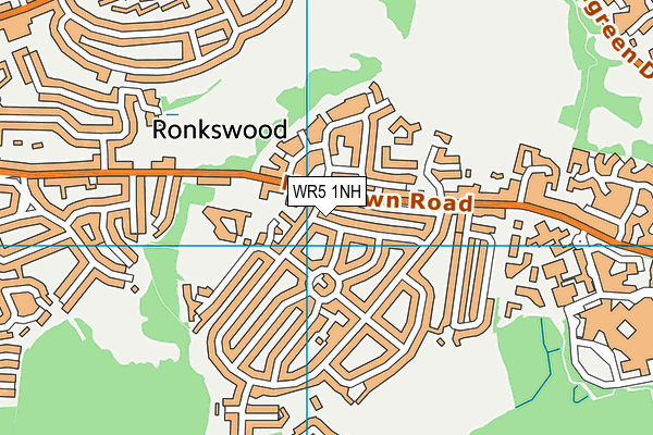 WR5 1NH map - OS VectorMap District (Ordnance Survey)