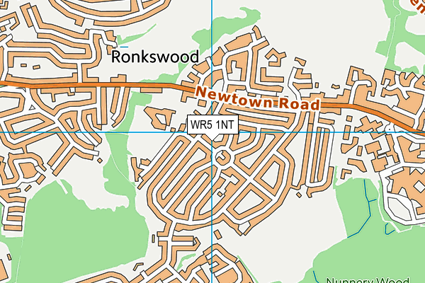 WR5 1NT map - OS VectorMap District (Ordnance Survey)