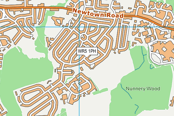 WR5 1PH map - OS VectorMap District (Ordnance Survey)