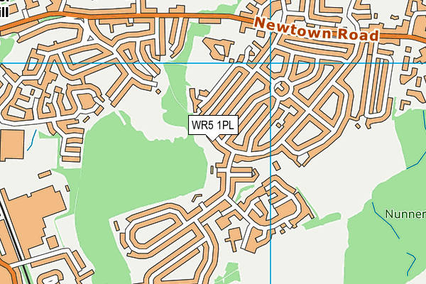 WR5 1PL map - OS VectorMap District (Ordnance Survey)
