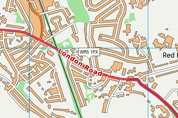 WR5 1PX map - OS VectorMap District (Ordnance Survey)