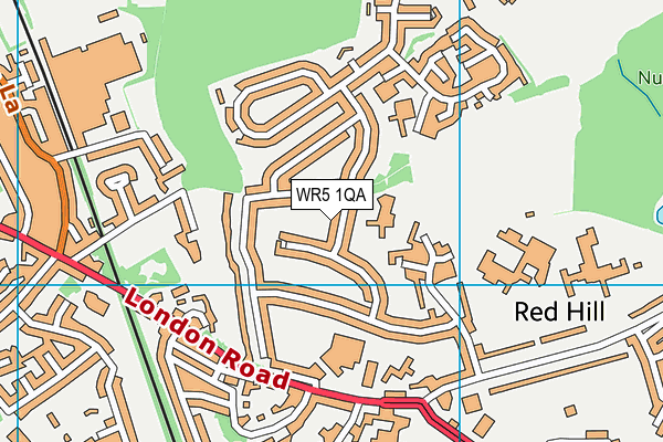 WR5 1QA map - OS VectorMap District (Ordnance Survey)