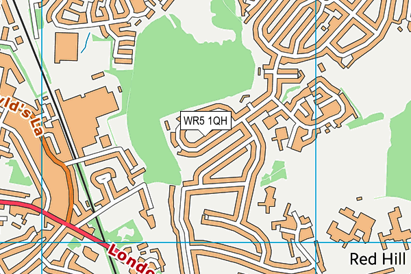 WR5 1QH map - OS VectorMap District (Ordnance Survey)