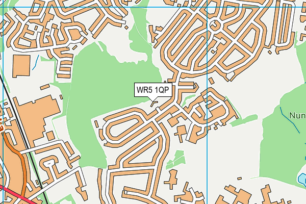 WR5 1QP map - OS VectorMap District (Ordnance Survey)