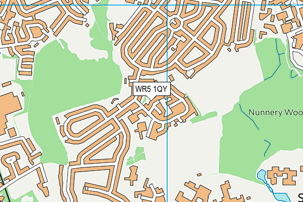 WR5 1QY map - OS VectorMap District (Ordnance Survey)