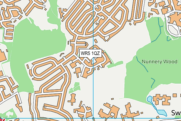 WR5 1QZ map - OS VectorMap District (Ordnance Survey)