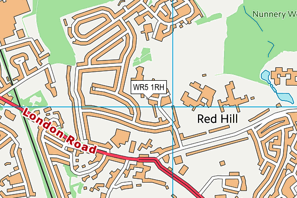 WR5 1RH map - OS VectorMap District (Ordnance Survey)