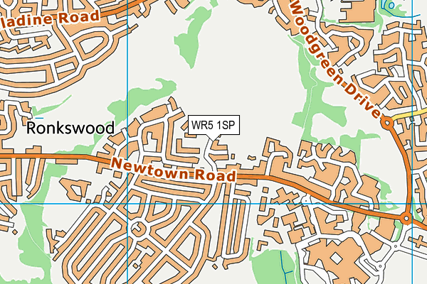 WR5 1SP map - OS VectorMap District (Ordnance Survey)