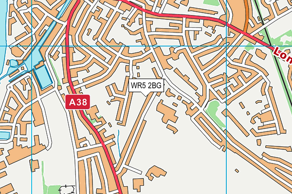 WR5 2BG map - OS VectorMap District (Ordnance Survey)