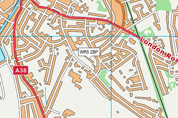 WR5 2BP map - OS VectorMap District (Ordnance Survey)