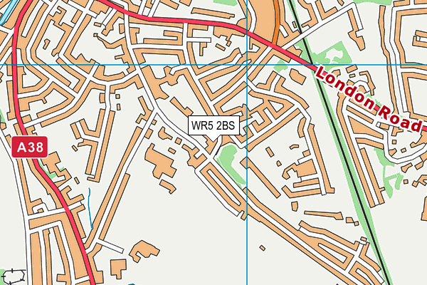 WR5 2BS map - OS VectorMap District (Ordnance Survey)