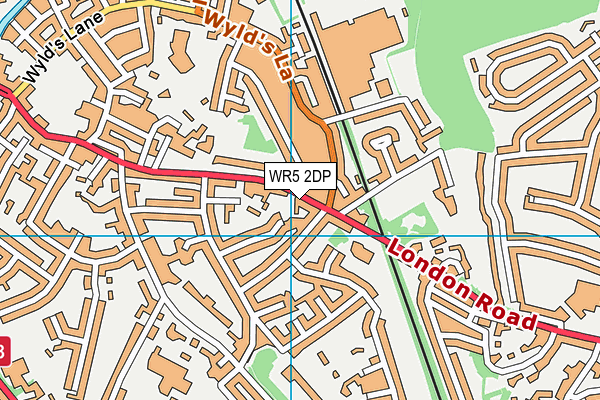 WR5 2DP map - OS VectorMap District (Ordnance Survey)