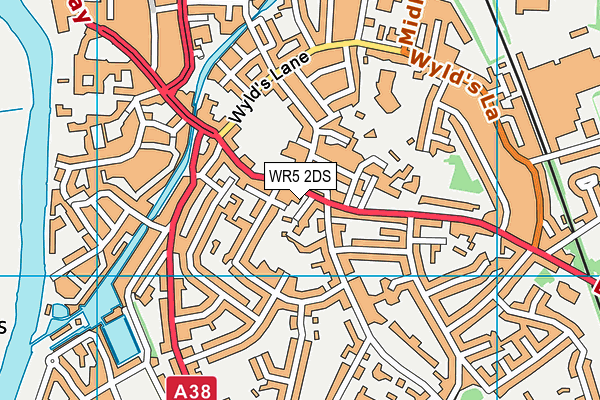 WR5 2DS map - OS VectorMap District (Ordnance Survey)
