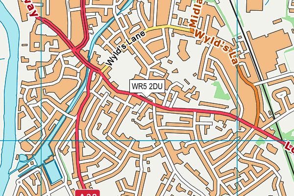 WR5 2DU map - OS VectorMap District (Ordnance Survey)